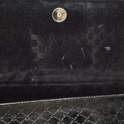 Pre Owned Gucci Black Microguccissima Patent Leather Broadway Clutch