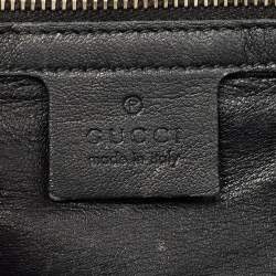 Pre Owned Gucci Black Microguccissima Patent Leather Broadway Clutch