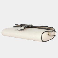 Pre Owned Gucci White Leather Small Dionysus Shoulder Bag