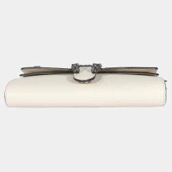 Pre Owned Gucci White Leather Small Dionysus Shoulder Bag