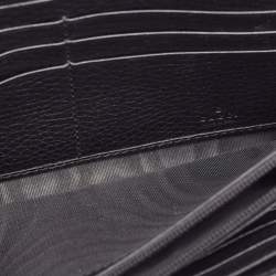Gucci Black Leather GG Marmont Continental Wallet