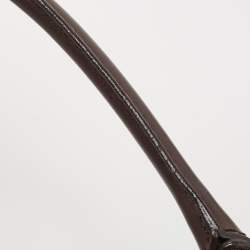 Pre Owned Gucci Brown/Beige GG Canvas and Leather Sukey Boston Bag