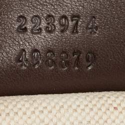 Pre Owned Gucci Brown/Beige GG Canvas and Leather Sukey Boston Bag
