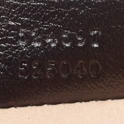 Pre Owned Gucci Black Leather GG Marmont Pouch