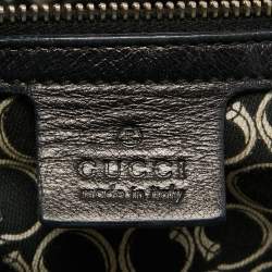 Gucci Black Leather Horsebit Nail Shoulder Bag