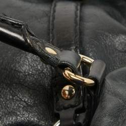 Gucci Black Leather Horsebit Nail Shoulder Bag