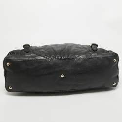 Gucci Black Leather Horsebit Nail Shoulder Bag