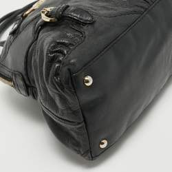 Gucci Black Leather Horsebit Nail Shoulder Bag