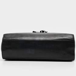 Gucci Black Leather Large Emily Chain Shoulder Bag