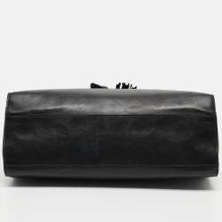 Gucci Black Leather Large Emily Chain Shoulder Bag