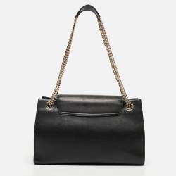 Gucci Black Leather Large Emily Chain Shoulder Bag