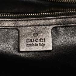 Gucci Black Leather Large Emily Chain Shoulder Bag