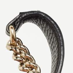 Pre Owned Gucci Black Leather Medium Chain Soho Shoulder Bag