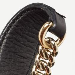 Pre Owned Gucci Black Leather Medium Chain Soho Shoulder Bag