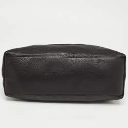 Pre Owned Gucci Black Leather Medium Chain Soho Shoulder Bag