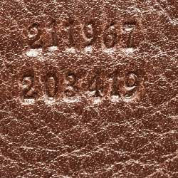 Pre Owned Gucci Dark Brown Guccissima Leather Jockey Boston Bag