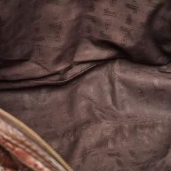 Pre Owned Gucci Dark Brown Guccissima Leather Jockey Boston Bag