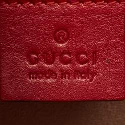 Pre Owned Gucci Multicolor Leather Small Queen Margaret Top Handle Bag