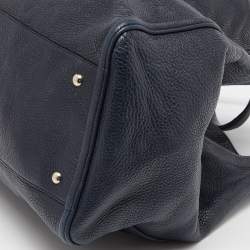 مملوكة مسبقًا Gucci Blue Leather Large Soho Shopper Tote