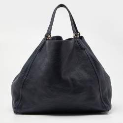 مملوكة مسبقًا Gucci Blue Leather Large Soho Shopper Tote