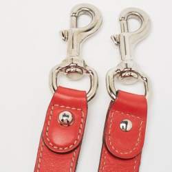 Pre Owned Gucci Red Guccissima Leather Medium Indy Hobo