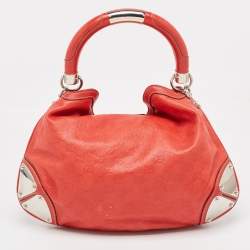 Pre Owned Gucci Red Guccissima Leather Medium Indy Hobo
