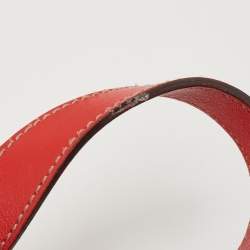 Pre Owned Gucci Red Guccissima Leather Medium Indy Hobo