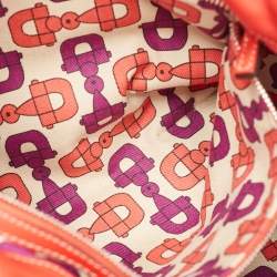 Pre Owned Gucci Red Guccissima Leather Medium Indy Hobo