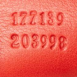 Pre Owned Gucci Red Guccissima Leather Medium Indy Hobo