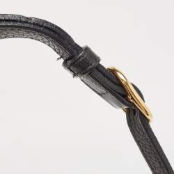 Pre Owned Gucci Black Leather Mini Soho Disco Shoulder Bag