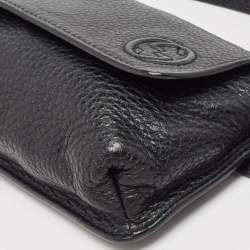 Pre Owned Gucci Black Leather Soho Belt Bag