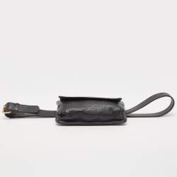 Pre Owned Gucci Black Leather Soho Belt Bag