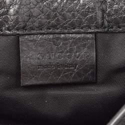 Pre Owned Gucci Black Leather Soho Belt Bag