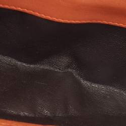 Pre Owned محفظة غوتشي كونتينينتال جلد غوتشيسيما وردي داكن مزين شعار الماركة