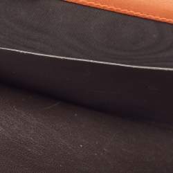 Pre Owned محفظة غوتشي كونتينينتال جلد غوتشيسيما وردي داكن مزين شعار الماركة