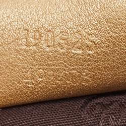 Pre Owned Gucci Gold Guccissima Leather Abbey D-Ring Hobo