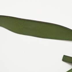 Pre Owned Gucci Green/Beige GG Canvas and Leather Reins Hobo