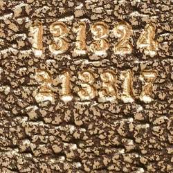 مملوكة مسبقًا Gucci Gold Leather Metal Bamboo Ring Bag