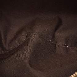 مملوكة مسبقًا Gucci Gold Leather Metal Bamboo Ring Bag