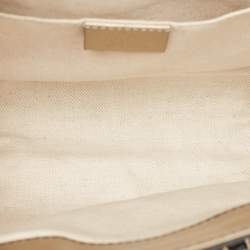 Pre Owned Gucci Pale Gold Guccissima Leather Small Emily Chain Shoulder Bag