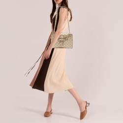 Pre Owned Gucci Pale Gold Guccissima Leather Small Emily Chain Shoulder Bag