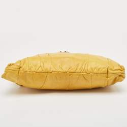 Gucci Yellow Leather Hysteria Clutch