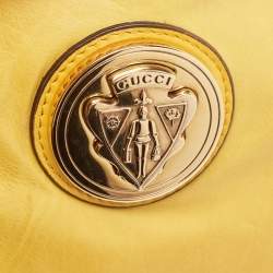 Gucci Yellow Leather Hysteria Clutch