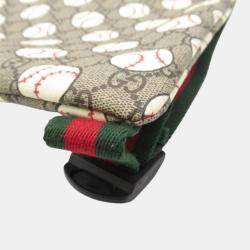 Pre Owned Gucci Beige GG Supreme Canvas Baseball Backpack