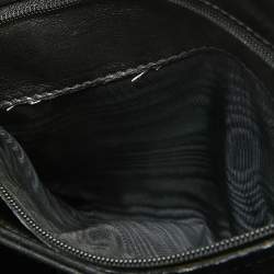 Gucci Black Glossy Leather G Logo Top Handle Bag