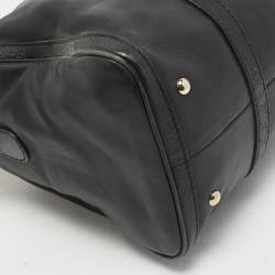 Pre Owned Gucci Black Guccissima Leather Medium Joy Boston Bag