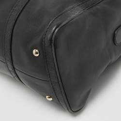 Pre Owned Gucci Black Guccissima Leather Medium Joy Boston Bag