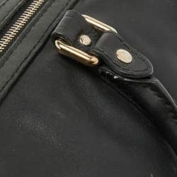 Pre Owned Gucci Black Guccissima Leather Medium Joy Boston Bag