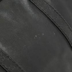 Pre Owned Gucci Black Guccissima Leather Medium Joy Boston Bag