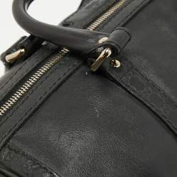 Pre Owned Gucci Black Guccissima Leather Medium Joy Boston Bag